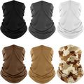 Fuinloth Neck Gaiter, 6 Pack Cooling UV Protection Bandana Face Mask Gator Scarf by fuinloth