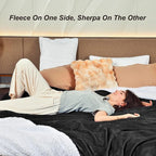 KAWAHOME Sherpa Fleece King Size Blanket - Image 4