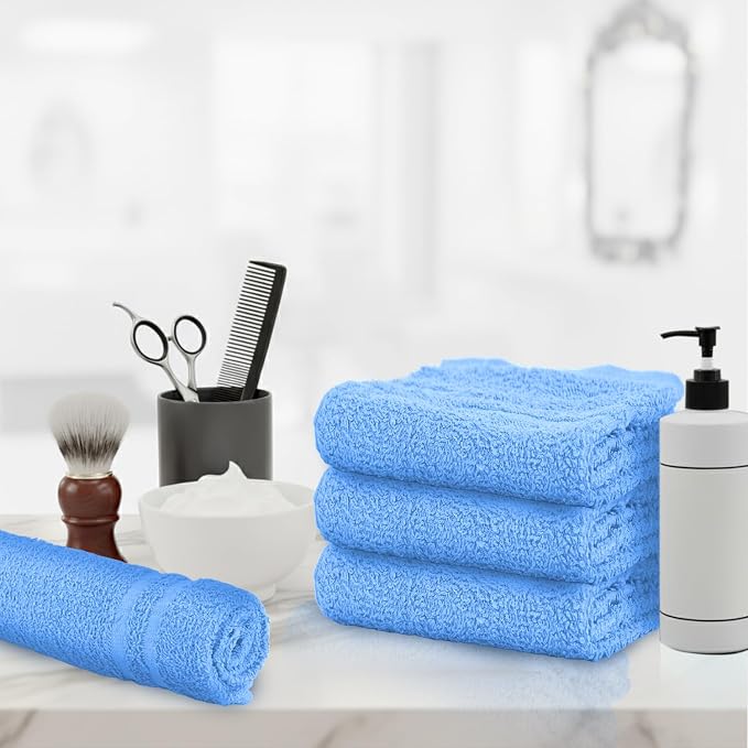 100% Cotton Salon Towel Set of 24|400 GSM|Soft Hand Towel|Bulk Hand |Cotton - Image 4