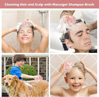 URTHEONE Hair Scalp Massager Shampoo Brush, Soft Silicone Hair Brush - Image 5