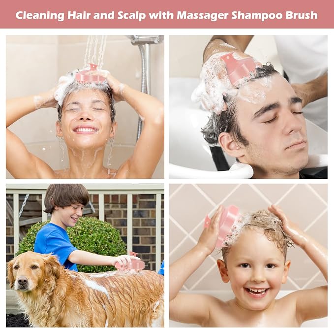 URTHEONE Hair Scalp Massager Shampoo Brush, Soft Silicone Hair Brush - Image 5