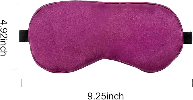 2 PCS Purple Satin Sleep Masks, Adjustable Silk Eye Mask - Image 4