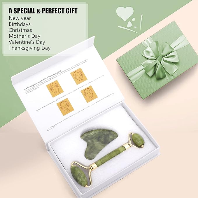 Deciniee Jade Roller and Gua Sha Set - Image 6