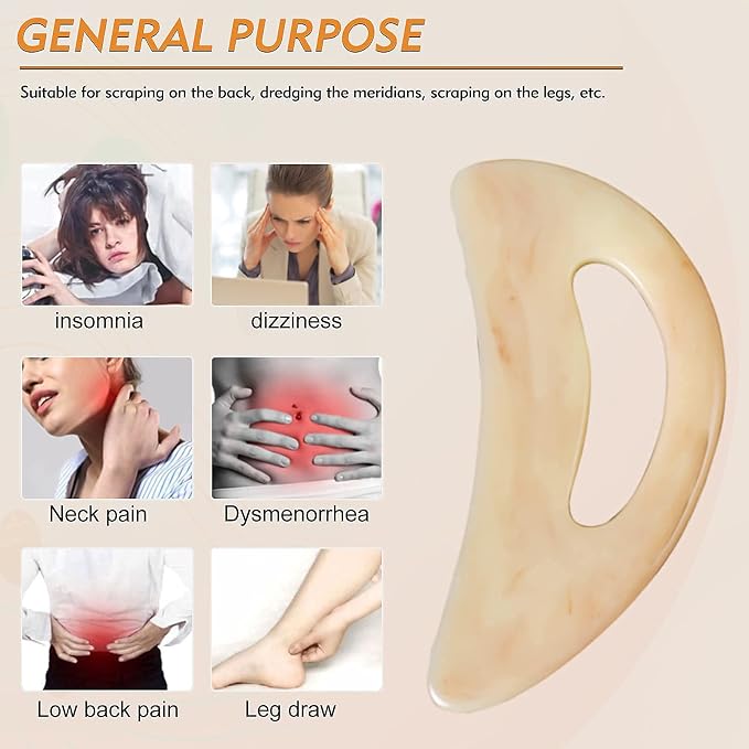 AICNLY Large gua sha Massage Tool, Lymphatic Drainage Massager, Muscle Scraping - Image 5