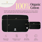 Curlfriend Collective Cotton Cloud T-Shirt Hair Towel Duo – Black to Basics - Image 3