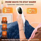 Heating Pad for Back Neck & Shoulders, 2.7lb Weighted Electric Graphene-Infused - Image 5