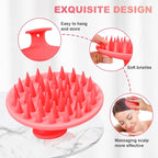 Meartchy Silicone Scalp Massager Shampoo Brush, Scalp Brush - Image 3
