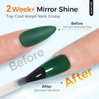 2 Pcs 18ml Gel Base Coat and Glossy Top Coat Set No Wipe Foundation Combination - Image 5