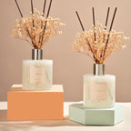 Cocorrína Reed Diffuser Set, 6.7 fl.oz Clean Linen 2 Packs Scented Diffuser - Image 2