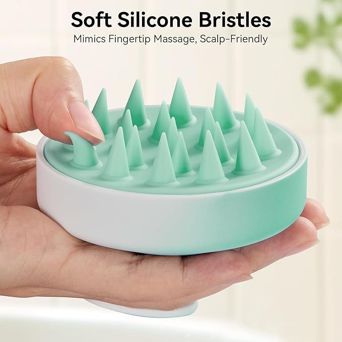 HEETA Scalp Massager Hair Growth, Soft Silicone Scalp Scrubber Shampoo Brush - Image 4