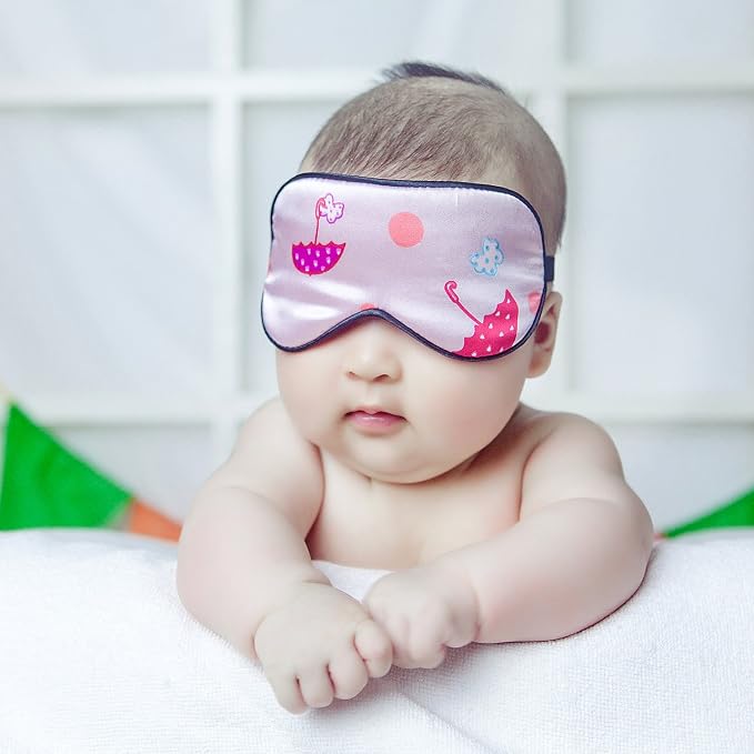 100% Natural Silk Sleep Eye Mask Kids, Cute Night Sleeping Mask - Image 4