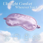 LULUSILK 100% Mulberry Silk Sleep Mask, Lavender Silk Eye Cover - Image 7