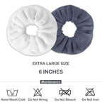 IVARYSS Super Towel Scrunchies for Drying Hair, Absorbent and Soft Microfiber - Image 4