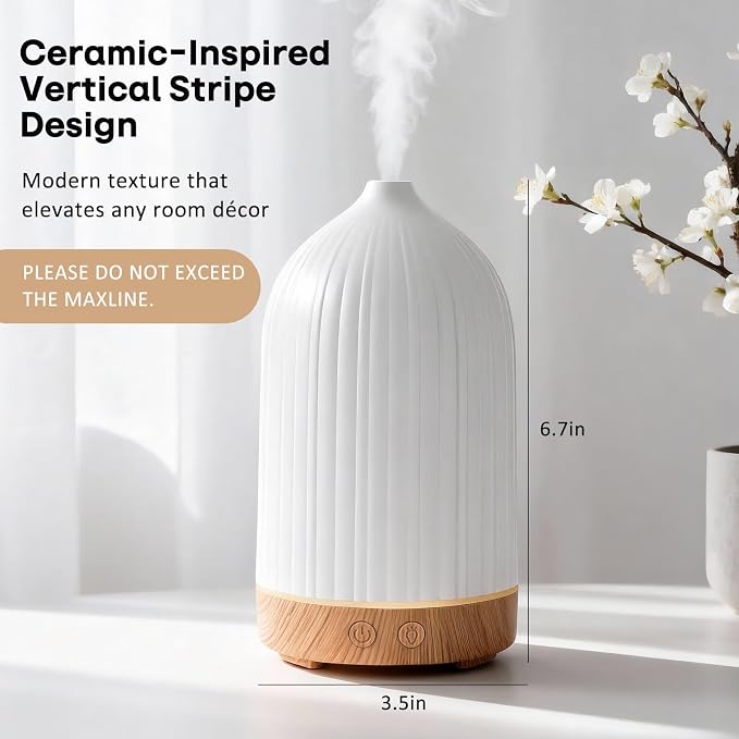 100ML Essential Oil Diffuser, Ultrasonic Cool Mist Aromatherapy Diffuser - Image 5