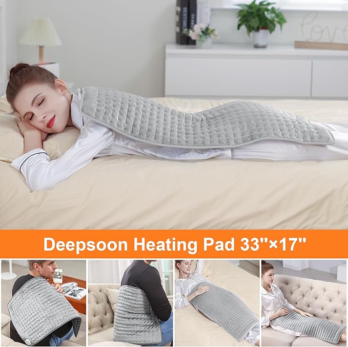 Deepsoon Heating Pad, Electric Heating Pads - Image 2