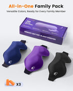 3 Pack Sleep Masks for Side Sleepers, True Blackout 3D Eye Mask for Sleeping - Image 9