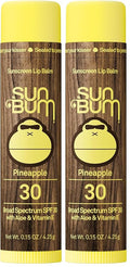 Sun Bum SPF 30 Sunscreen Lip Balm | Pineapple Flavor | Pack of 2 | Vegan and by SunBum