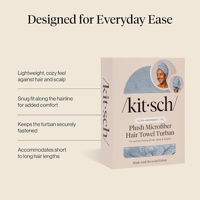 Kitsch Plush Microfiber Hair Towel Wrap - Image 3
