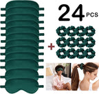 24Pcs Satin Eye Mask Silk Sleep Masks Silky Eyes Cover Blackout Blindfold - Image 2