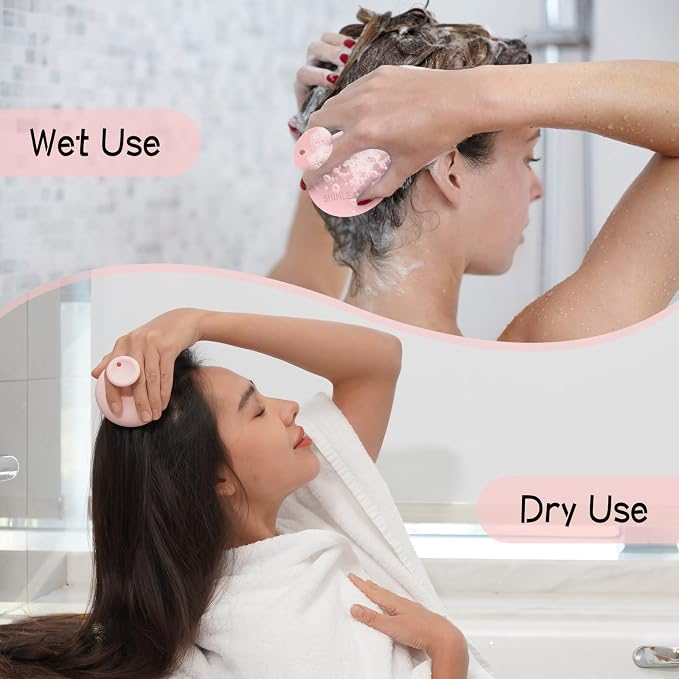 SHINLEA Silicone Scalp Massager Shampoo Brush, Head Scrubber - Image 4