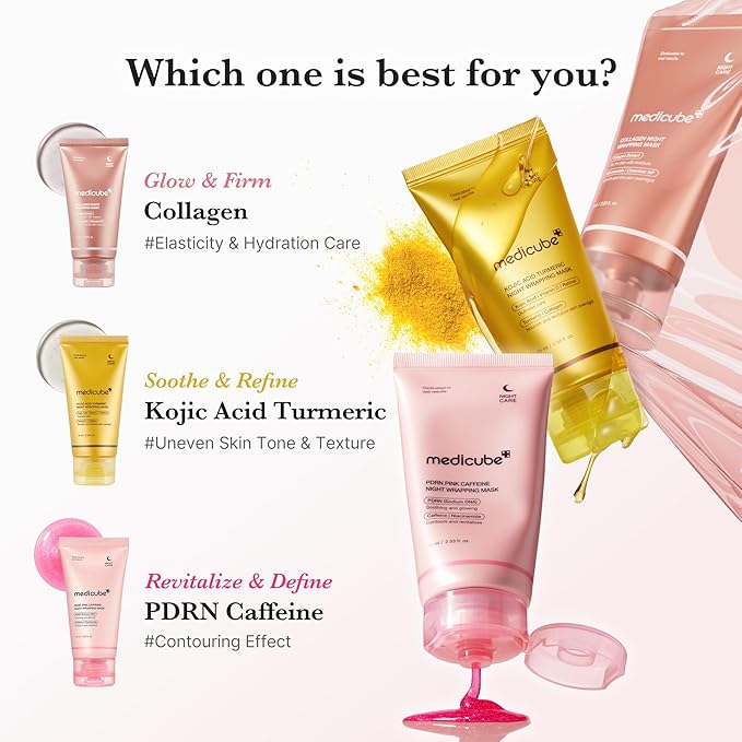 medicube Wrapping Mask Collagen Overnight Peel Off Facial Mask | Elasticity & - Image 7