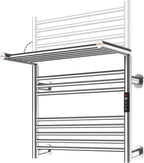 High-Density Foldable Heated Towel Rack, Smart Dual-Zone App/Voice Control by Caldayx