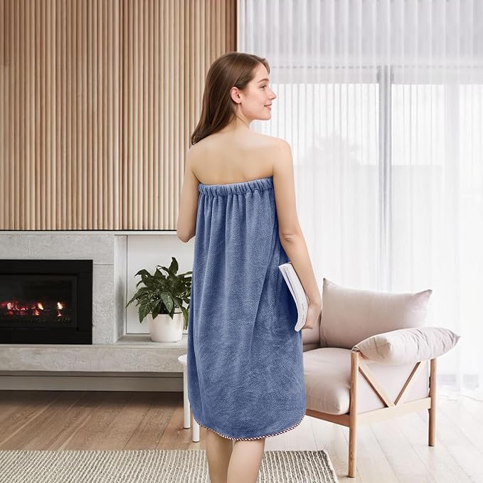 GOSCHE Towel Wrap for Women, Adjustable Shower Wrap Towel - Image 4