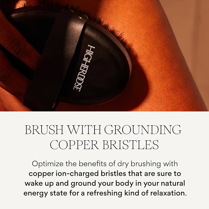 HigherDOSE Copper Dry Brushing Body Brush - Image 3