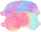 2 Pack Plush Sleeping Eye Mask Soft Plush Eye Mask Fuffy Eye Cover Comfortable - Image 7
