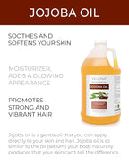 velona Jojoba Oil - 64 oz | 100% Pure and Natural | Golden - Image 2