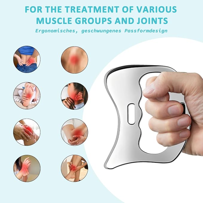 Stainless Steel Gua Sha Muscle Scraper Tool, Myofascial Scraping Tools - Image 2