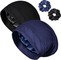 Satin Bonnet for Sleeping Night Cap, Adjustable Satin Lined Silk Bonnets Sleep by ROYBENS