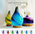 Porseme 280ml Essential Oil Diffuser Glass Color Changing Aroma Air Diffusers - Image 2