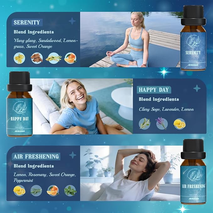 ARVIDSSON Essential Oil Blends Set, Well-Being Blend Gift Set - Image 4