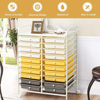 Giantex 20 Drawer Rolling Storage Cart Tools Scrapbook Paper Office School - Image 5