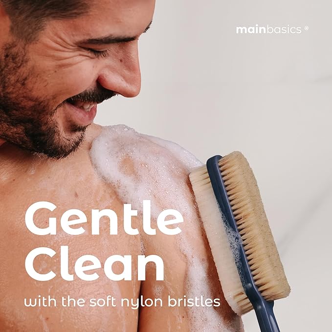 MainBasics Back Scrubber for Shower, Long Handle Body Brush - Image 5