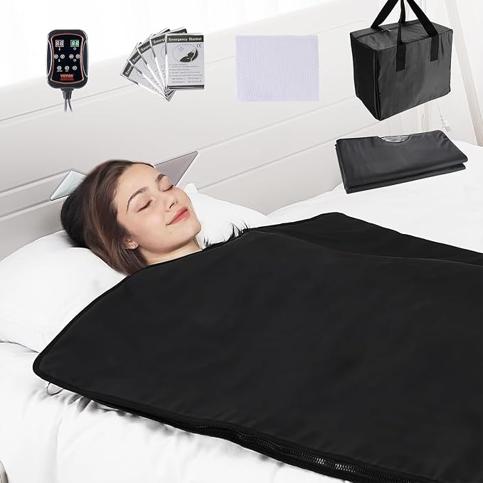 VEVOR Sauna Blanket for Detoxification, Portable Far Infrared Sauna for Home - Image 6