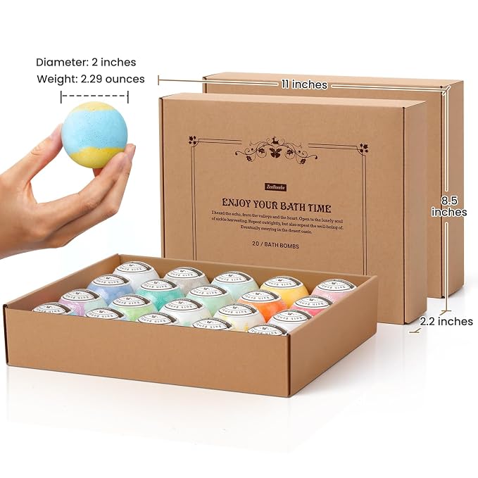 ZenBombs Bath Bombs Set, Handmade Bubble Bath & Fizzy, Ideal Presents - Image 4