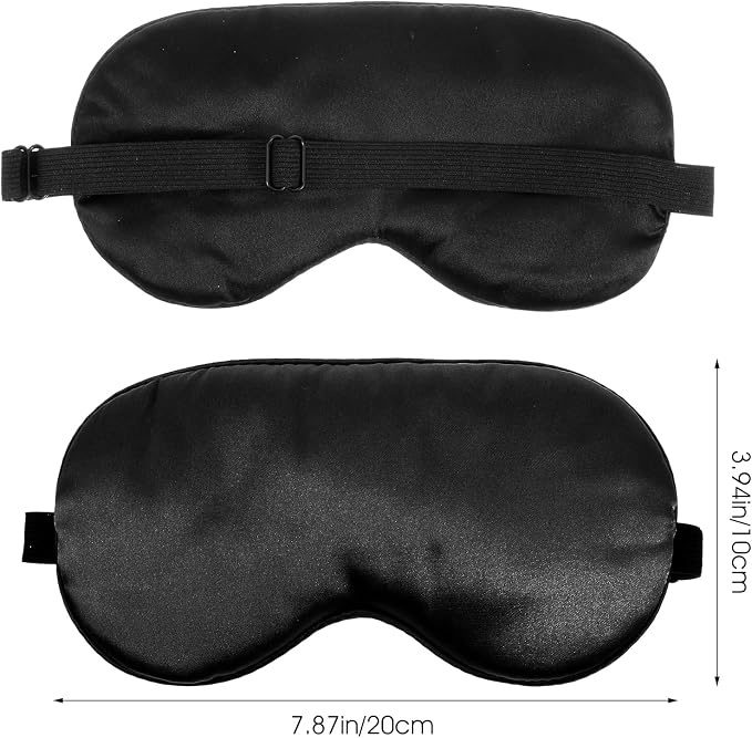3 Pcs Sleep Mask, Silk Blackout Eye Mask Cover - Image 2