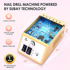 Subay Professional Electric Nail Drill Machine, 000RPM Electrical Nail Efile Kit - Image 4