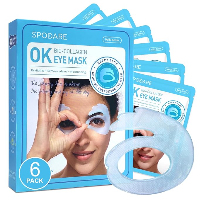 SPODARE OK Shape Eye Masks, 360° Fit Under Eye Patches by SPODARE