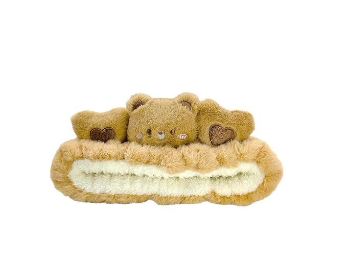 Kawaii Spa Cute Bear Headband for Women Skin Care, Makeup and Wash by Eluckya