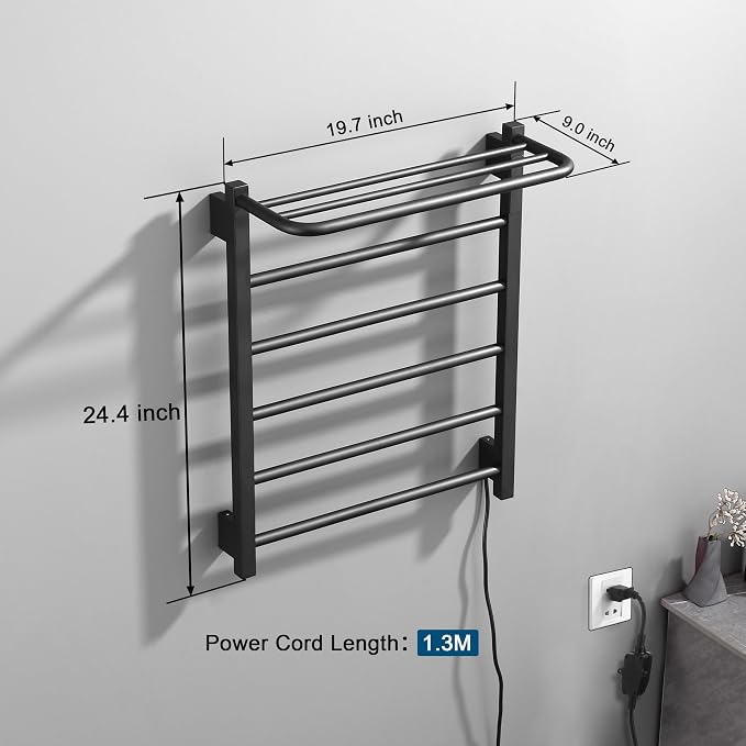 Heated Towel Racks for Bathroom, Hot Towel Warmer - Image 6