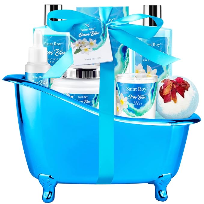 Mothers Day Gifts for Women Bath & Body Gift Set, Bath Basket Spa kit Gifts for - Image 9