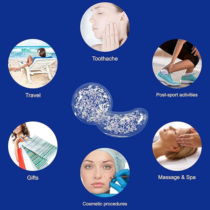 ZNÖCUETÖD Gel Ice Pack Reusable Cooling Eye Pads and Under Eye Patches - Image 4