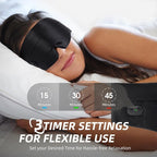 MUSICOZY Heated Eye Mask for Dry Eyes, Silk Warm Compress - Image 5
