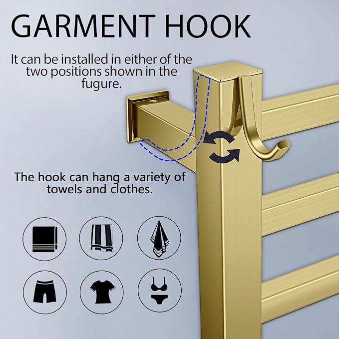 XBVV Towel Warmer Rack for Bathroom - Image 4