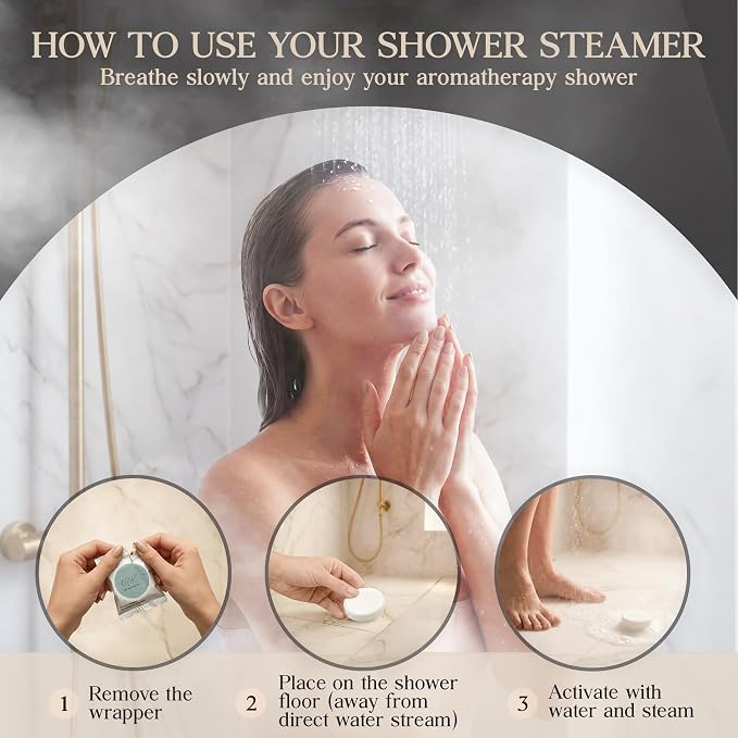 Shower Steamers Aromatherapy 6 Pack – Relaxation, Self Care, Stress Relief - Image 5
