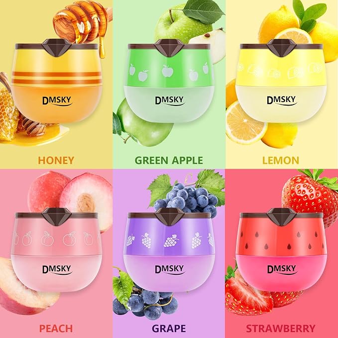 DMSKY 6 PCS Bee Lip Balm Lip Mask Honey Pot, Valentines Day Gifts, Propolis Lip - Image 2