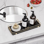 Bathroom Vanity Tray for Countertop Toiletries Perfume Makeup Soap Dispenser - Image 6
